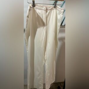 Escada Cream Wide Leg Pants